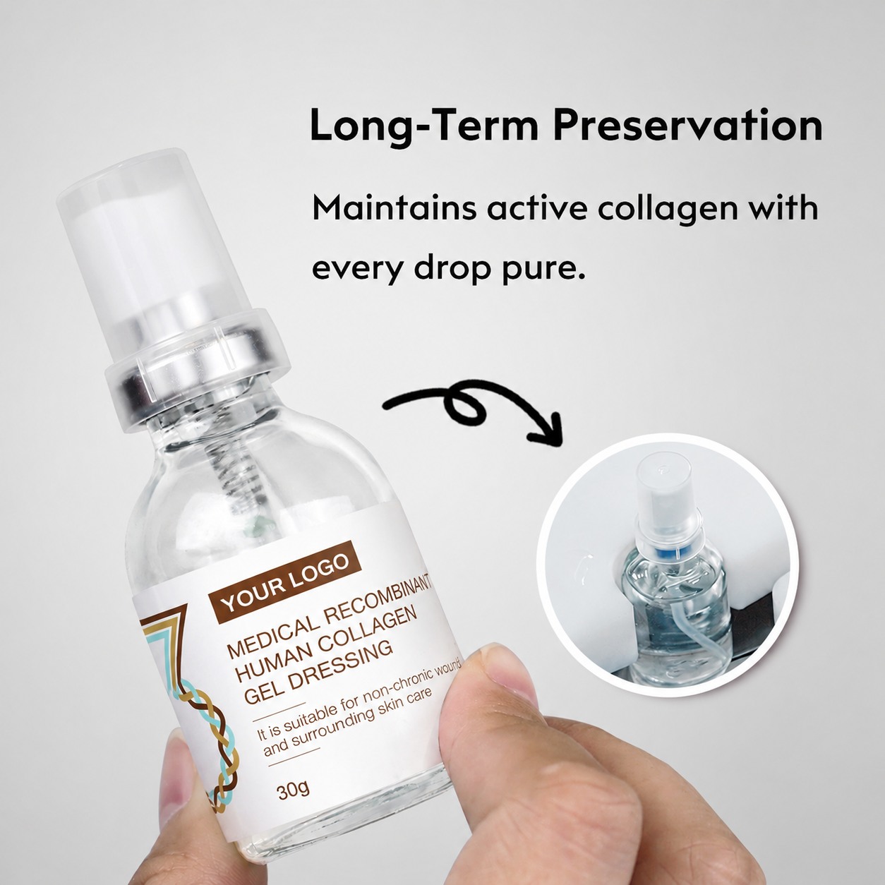 Medical-grade Recombinant Human Collagen Gel Dressing5
